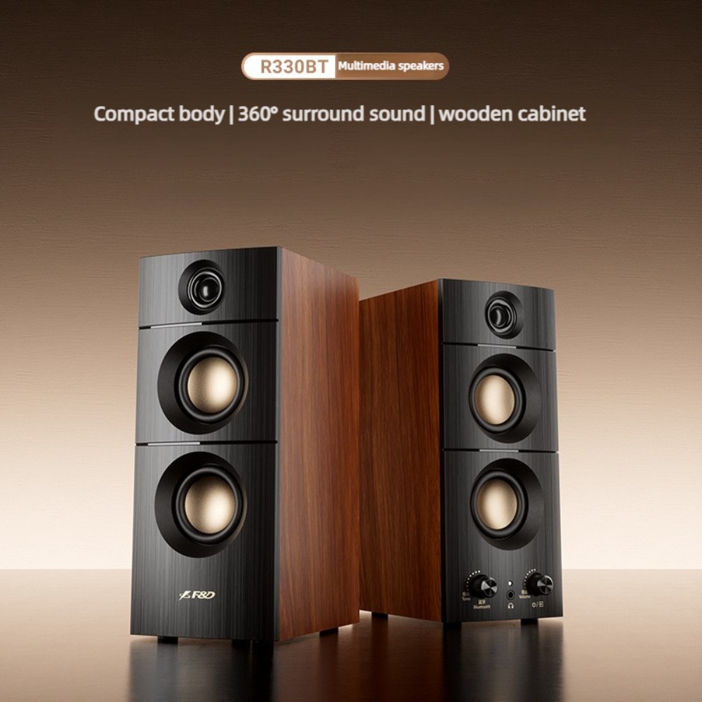 Audio Music Spotify - Ensemble d'enceintes Bluetooth actives 2.0 R330BT,