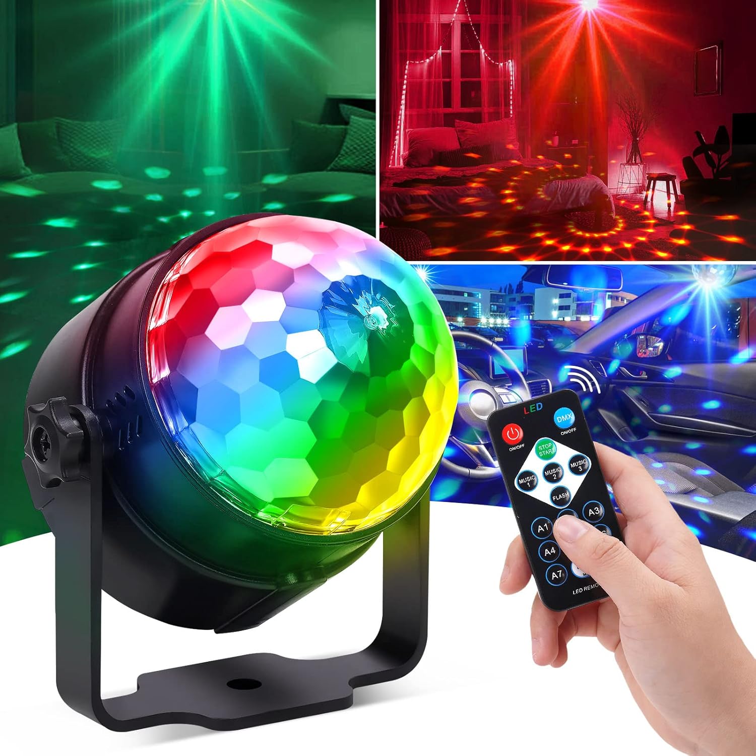Audio Music Dj - RGB LED scène Disco lumière rotative