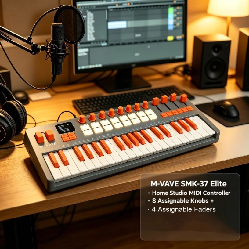 M-VAVE SMK-37, clavier MIDI sa - Midi Controller Pad avis et prix