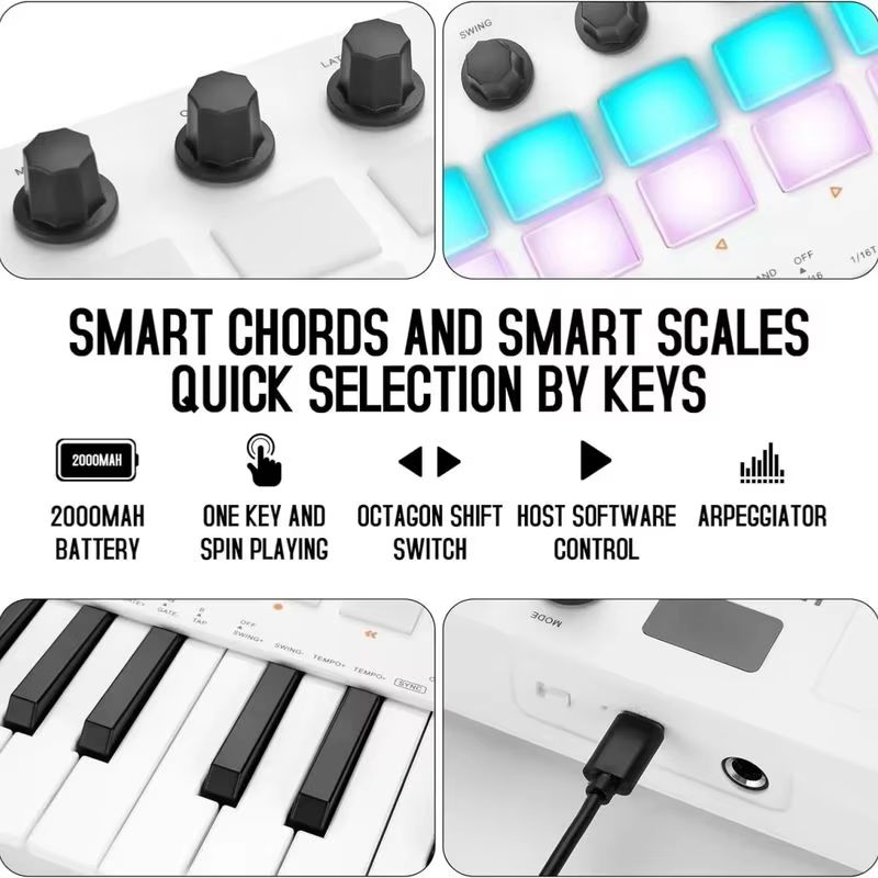 Clavier MIDI M-Vave Smk-25, co - Midi Controller Pad avis et prix