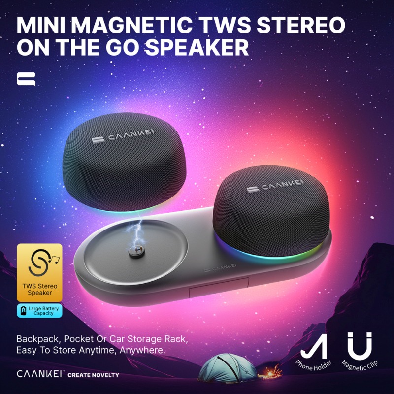 Enceinte Bluetooth magnétique  - Audio Music Spotify avis et prix