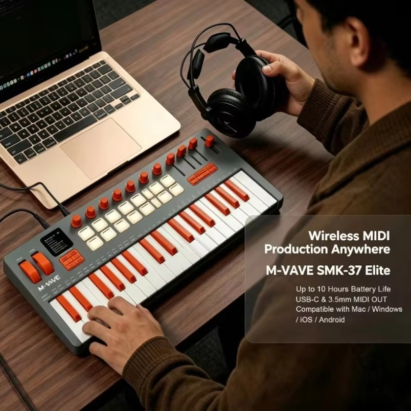 Clavier MIDI M-VAVE SMK-37 Eli - Midi Controller Pad avis et prix