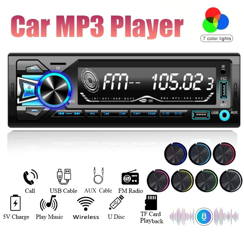 Autoradio FM 1DIN intégré, lec - Audio Without Music avis et prix
